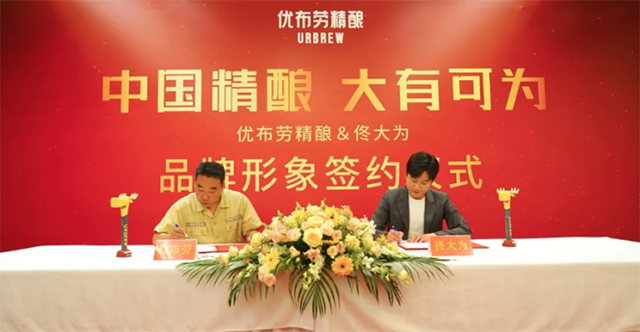 佟大为代言的品牌优布劳精酿