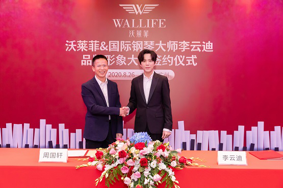 李云迪代言的品牌沃莱菲墙布窗帘